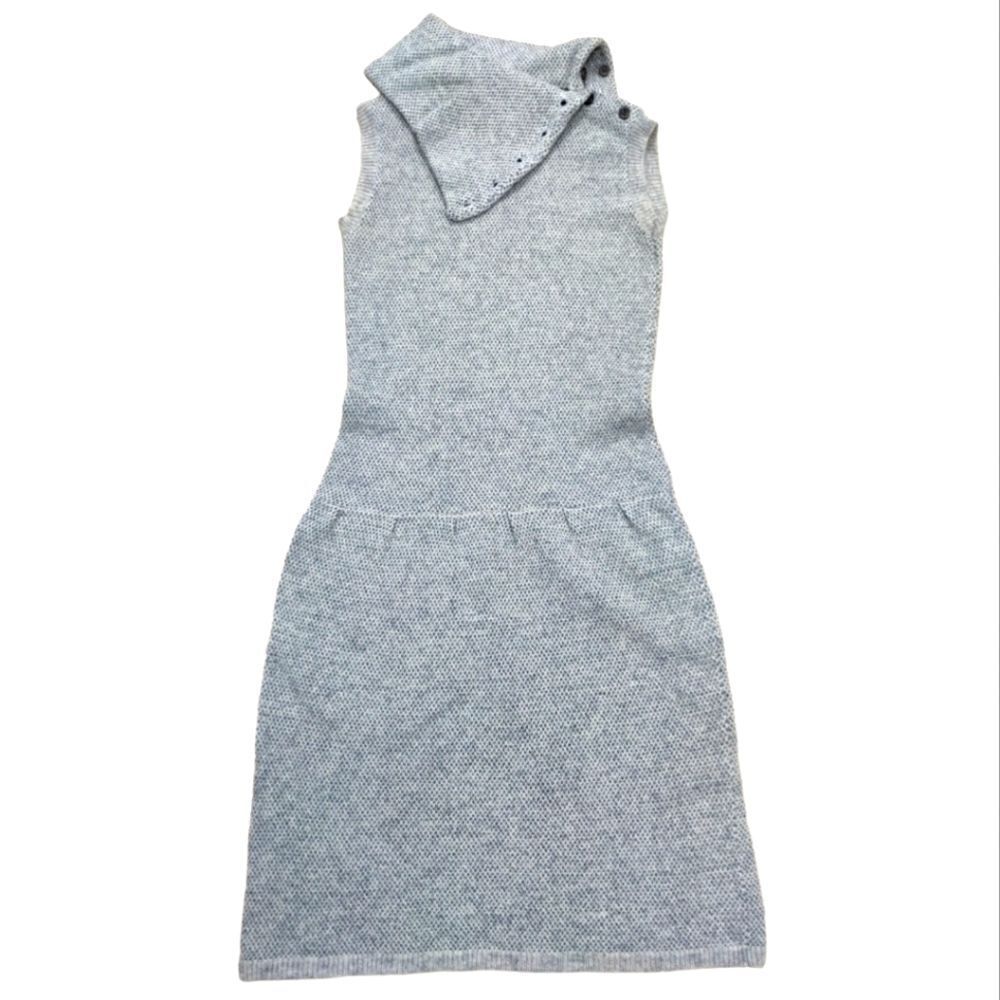 SACOOR BROTHERS 100% lamb's wool light gray dress popover